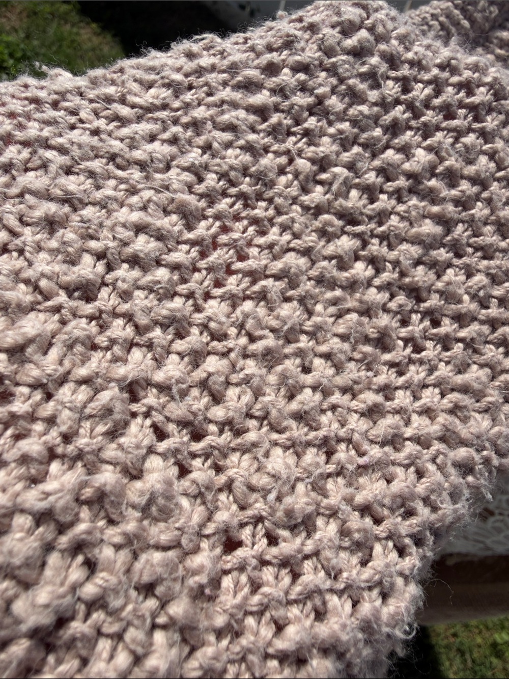 Natural Life Earthy Boho Open Weave Taupe Longline Lagenlook Duster - Size L/XL - Picture 6 of 11